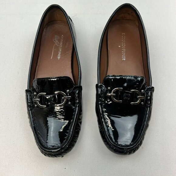 Donald J Pliner Women’s Viky Shiny Loafers Black Size 6.5 - Picture 3 of 10